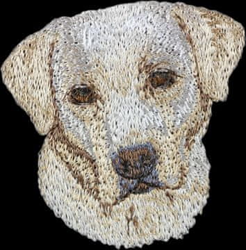 Artdog Labradorski prinašalec - našitek v obliki psa, vezeni našitek, edinstvena dekoracija nahrbtnika znamke Art-Dog