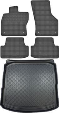 shumee Audi A3 III 8V Hatchback od 08.2012-03.2020 komplet - gumijaste avtotesnine + zaščitna preproga za prtljažnik