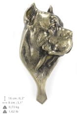 Artdog Cane Corso Italiano - trkalo za vrata v obliki pasje glave, medeninasto trkalo, retro dekoracija vrat Art-Dog
