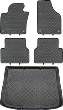 shumee Volkswagen Tiguan I SUV od 07.2007-04.2016 komplet - gumijaste avtotesnine + zaščitna preproga za prtljažnik