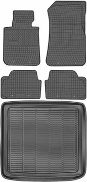 shumee BMW X1 E84 Crossover od letnikov 2009-2015 komplet - gumijaste avtotesnine + zaščitna preproga za prtljažnik