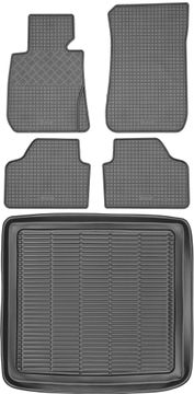 shumee BMW X1 E84 Crossover od letnikov 2009-2015 komplet - gumijaste avtotesnine + zaščitna preproga za prtljažnik