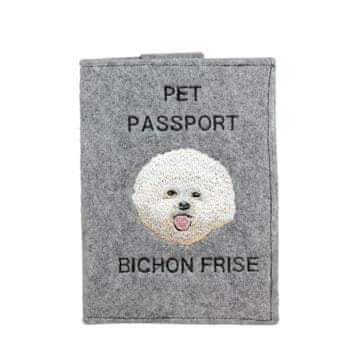 Artdog Bišon Frize, pes Tenerife I - etui za pasji potni list, ovitek za dokumente, potovalno darilo znamke Art-Dog