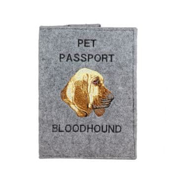 Artdog Bloodhound, pes sv. Huberta - etui za pasji potni list, ovitek za dokumente, potovalno darilo znamke Art-Dog