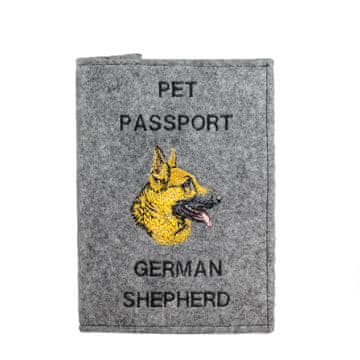 Artdog Nemški ovčar, alzaški ovčar - etui za pasji potni list, ovitek za dokumente, potovalno darilo znamke Art-Dog