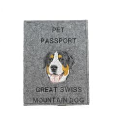 Artdog Veliki švicarski planšar - etui za pasji potni list, ovitek za dokumente, darilo za popotnike znamke Art-Dog
