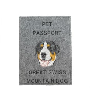 Artdog Veliki švicarski planšar - etui za pasji potni list, ovitek za dokumente, darilo za popotnike znamke Art-Dog