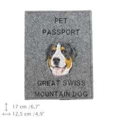 Artdog Veliki švicarski planšar - etui za pasji potni list, ovitek za dokumente, darilo za popotnike znamke Art-Dog