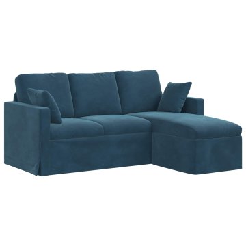 Vidaxl Kavč Modra 178 x 134 x 80 cm Žamet