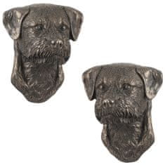 Artdog Border terier - pasja figurica, viseči doprsni kip, edinstvena dekoracija za ljubitelja psov znamke Art-Dog