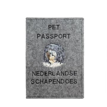 Artdog Schapendoes, nizozemski ovčar - etui za potni list, ovitek za dokumente, darilo za potovanje znamke Art-Dog