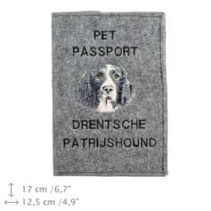 Artdog Nizozemski pes jerebice - etui za pasji potni list, ovitek za dokumente, darilo za popotnike znamke Art-Dog