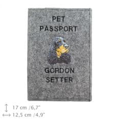 Artdog Škotski seter, Gordon seter - etui za pasji potni list, ovitek za dokumente, darilo za popotnike od Art-Dog