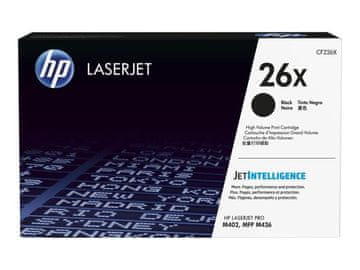HP 26X izvirna tonerska kartuša, črna, visoka zmogljivost (HY)