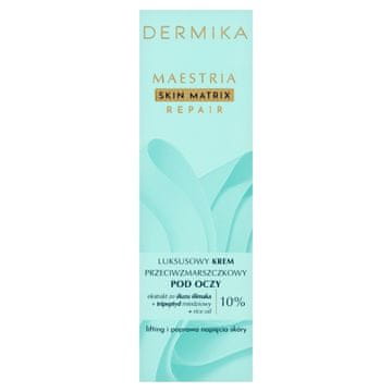 Dermika Dermika Maestria Skin Matrix Repair luksuzna krema proti gubam za oči z izvlečkom polžje sluzi (10 %) 15 ml