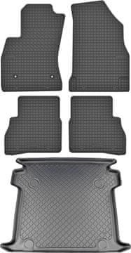 shumee Fiat Doblo II Kombi Maxi Kombi od 2010-2020 set - gumijasti tepihi + tepih za prtljažnik