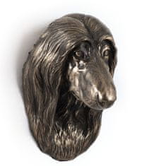 Artdog Afganistanski hrt - kipec psa, viseči doprsni kip, edinstvena dekoracija za ljubitelje psov znamke Art-Dog