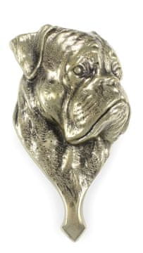 Artdog Boksar, Boksar I - trkalo na vrata v obliki pasje glave, medeninasto trkalo, retro dekoracija vrat Art-Dog