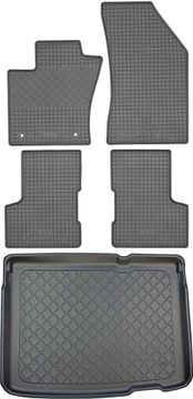 shumee Jeep Renegade SUV (5-vratni) od 09.2014 komplet - gumijaste avtotesnine + zaščitna preproga za prtljažnik