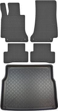 shumee Mercedes C-razred W205 Kombi od 03.2014 komplet - gumijaste avtotesnine + zaščitna preproga za prtljažnik