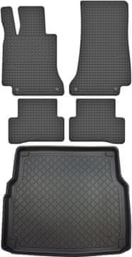 shumee Mercedes C-razred W205 Kombi od 10/2014 komplet - gumijaste avtotesnine + zaščitna preproga za prtljažnik