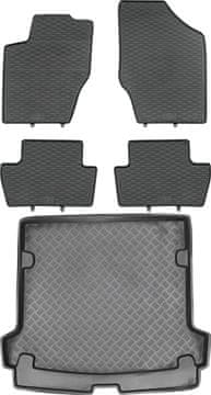 shumee Peugeot 307 Kombi od letnikov 2001-2007 komplet - gumijaste avtotesnine + zaščitna preproga za prtljažnik