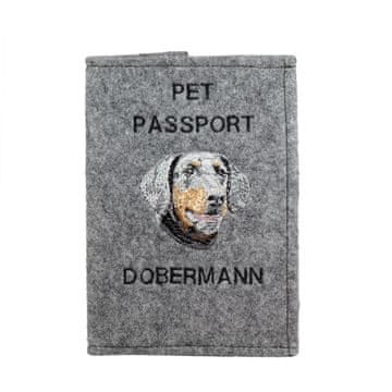 Artdog Doberman, Dobermann I - etui za pasji potni list, ovitek za dokumente, darilo za popotnika znamke Art-Dog