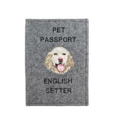 Artdog Angleški seter, Laverack - etui za pasji potni list, ovitek za dokumente, potovalno darilo znamke Art-Dog