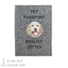 Artdog Angleški seter, Laverack - etui za pasji potni list, ovitek za dokumente, potovalno darilo znamke Art-Dog