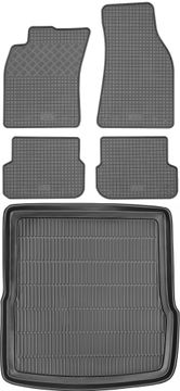 shumee Audi A6 C6 Kombi od letnikov 2006-2011 komplet - gumijaste avtotesnine + zaščitna preproga za prtljažnik