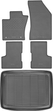 shumee Jeep Renegade SUV od letnika 2014-2018 komplet - gumijaste avtotesnine + zaščitna preproga za prtljažnik