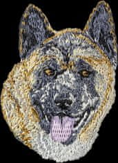 Artdog Akita, Akita Inu - našitek v obliki psa, vezeni našitek, edinstvena dekoracija nahrbtnika znamke Art-Dog