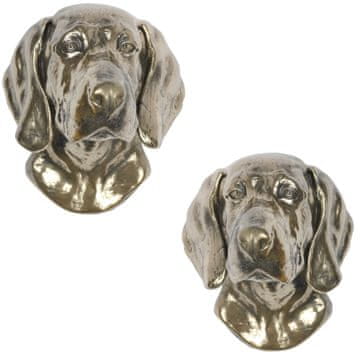 Weimaraner - pasja figurica, viseči doprsni kip, edinstvena dekoracija za ljubitelja psov znamke