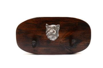 Artdog Dolgodlaki čivava - obešalnik za dodatke, obešalnik za medalje s psom, kljukice za ključe znamke Art-Dog