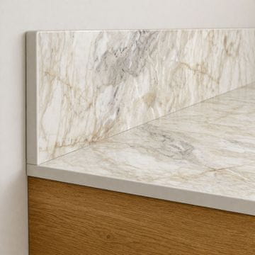 shumee Kopalniški pult iz HPL za omarico 100 cm 100,5 x 45 cm Breccia z 18 cm ploščo