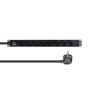 shumee Lanview LVR-3MSCH PDU 8-socket 1U črna