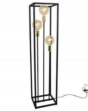 shumee Talna svetilka, kovinska, črna, 130 cm