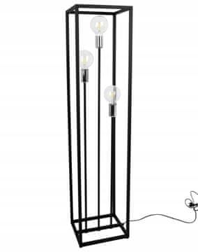 shumee Talna svetilka, kovinska, črna, 130 cm