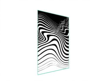 shumee Steklena deska za rezanje 35x52 Zebra
