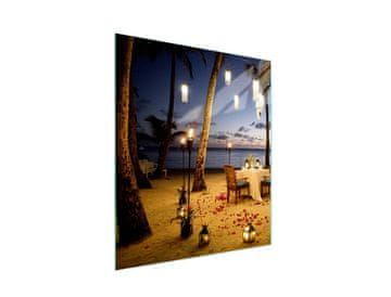 shumee Steklena deska za rezanje 45x52 Beach