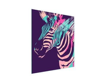 shumee Steklena deska za rezanje 45x52 Zebra