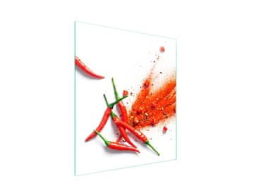 shumee Steklena deska za rezanje 45x52 Chili