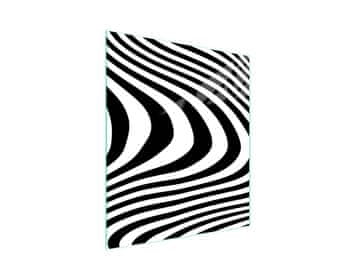 shumee Steklena deska za rezanje 45x52 Zebra