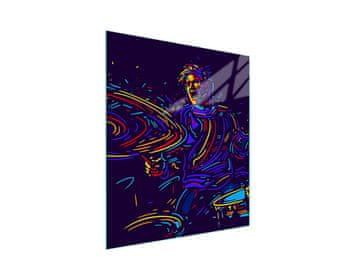 shumee Steklena deska za rezanje 45x52 Music