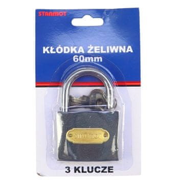 shumee Kaljena litoželezna ključavnica 60 mm
