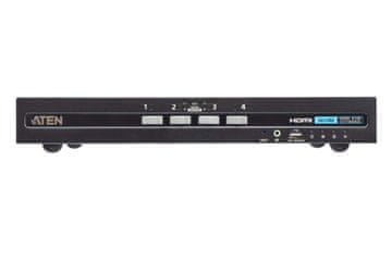 Aten KVM stikalo Aten CS1184H4C črne barve