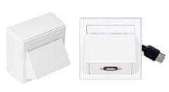Vivolink WI231275 USB A vtičnica bela