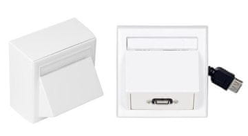 Vivolink Vivolink WI231275 USB A vtičnica bela