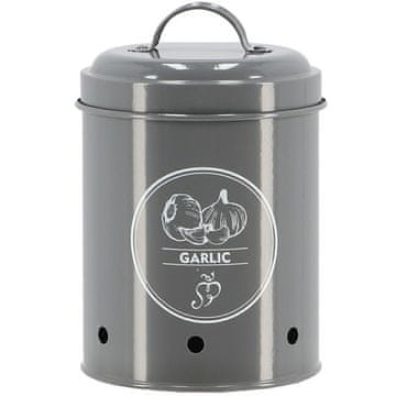 Esschert Design Starinska siva posoda za česen 1,15 l
