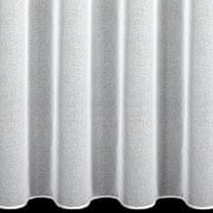 Eurofirany Božična zavesa 140x250 cm bela s srebrnimi zvezdicami